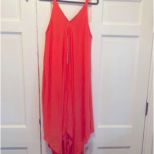 Mlle Gabrielle coral flowing dress size 3X